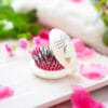 Pylones Aynalı Katlanabilir Saç Fırçası - Lady Retro - White Cat