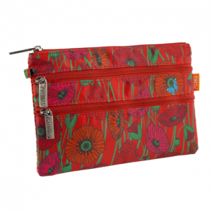 Pylones 3 Fermuarlı Çanta - Zip It - Coquelicots