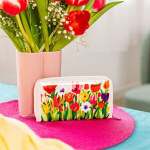 Pylones Büyük Boy Cüzdan - Voyage - Tulipes