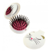 Pylones Aynalı Katlanabilir Saç Fırçası - Lady Retro - White Cat