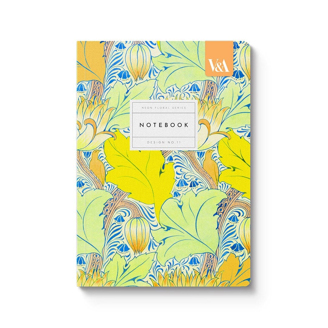 Ohh Deer V&A A5 176 Sayfa Çizgili Defter Neon Floral Arts