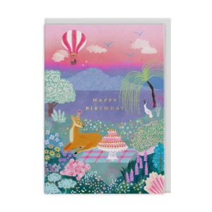 Ohh Deer Cécile Metzger A6 Birthday Picnic Kartı