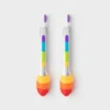LTSH17RB TEW Set Of 2 Mini Rainbow Silicone Stainless Steel Tongs 1 100x100