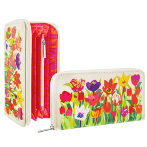 Pylones Büyük Boy Cüzdan - Voyage - Tulipes