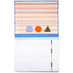 Kikkerland Inkerie Retro Haftalık Masa Planlayıcı