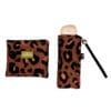 The Mini ultra kompakt şemsiye Leopar
