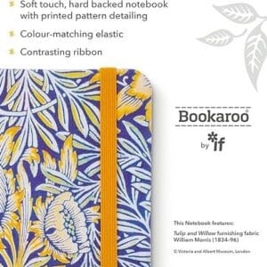 IF Bookaroo Pocket A6 Çizgili Defter Morris Tulip Willow