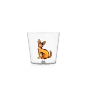 Dogs Chihuahua Figürlü Cam Su Bardağı
