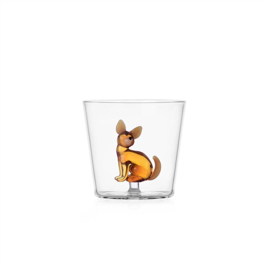Dogs Chihuahua Figürlü Cam Su Bardağı