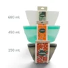 Lubblu Moi 450 ml 0 Platinum Silikon Gıda Saklama Kabı – Yeşil