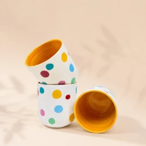 Dots Kulpsuz Americano Kahve Fincanı (Seramik)
