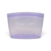 Lubblu 3'lü Ola Set – 500 / 1000 / 1500 ml 0 Platinum Silikon Gıda Saklama Kabı – Pembe, Şeffaf, Mor