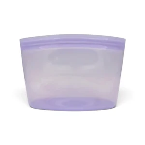 Lubblu 3'lü Ola Set – 500 / 1000 / 1500 ml 0 Platinum Silikon Gıda Saklama Kabı – Pembe, Şeffaf, Mor