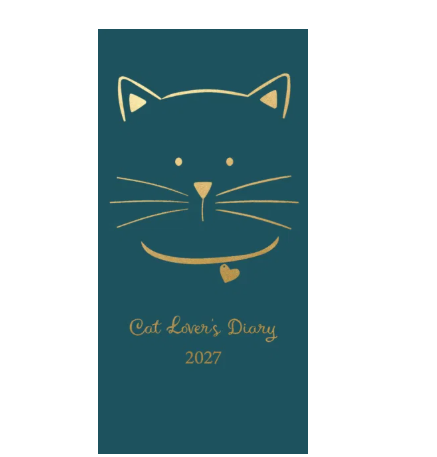 Fashion Diary Cat Lover Slim 2027 Haftalık Ajanda