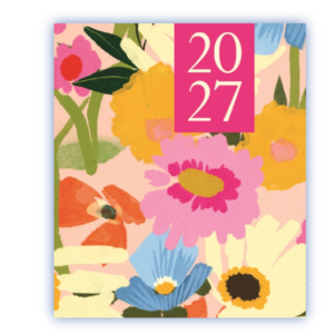 Fashion Diary Floral 2027 Kare Cep Ajandası