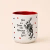 Alice in Wonderland Kulpsuz Seramik Kupa (Tavşan)