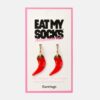 Eat My Socks Chili Küpe