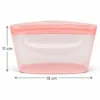 Lubblu Ola 500 ml 0 Platinum Silikon Gıda Saklama Kabı – Pembe