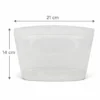 Lubblu Ola 1000 ml 0 Platinum Silikon Gıda Saklama Kabı – Şeffaf