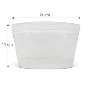 Lubblu Ola 1000 ml 0 Platinum Silikon Gıda Saklama Kabı – Şeffaf
