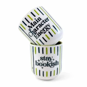 Stay Bookish Kulpsuz Americano Fincanı (Seramik)