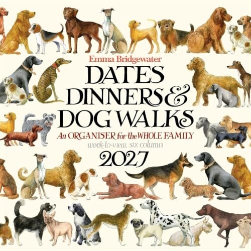Emma Bridgewater Dates Dinners Dog Walks 2027 Planlayıcı