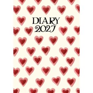 Emma Bridgewater Double Hearts A6 2027 Haftalık Ajanda