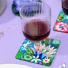 Set Of 4 Coasters Sous Verre 100x100